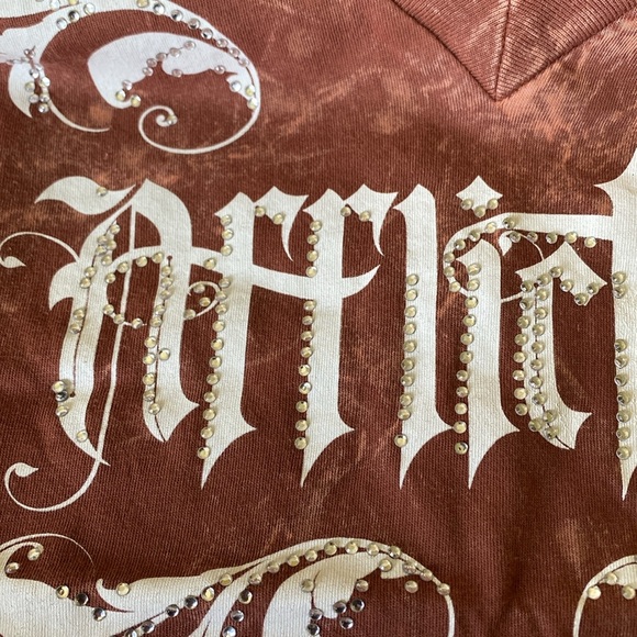 Affliction jeweled tee with lace fleur de lis size S, NWOT - Picture 4 of 5